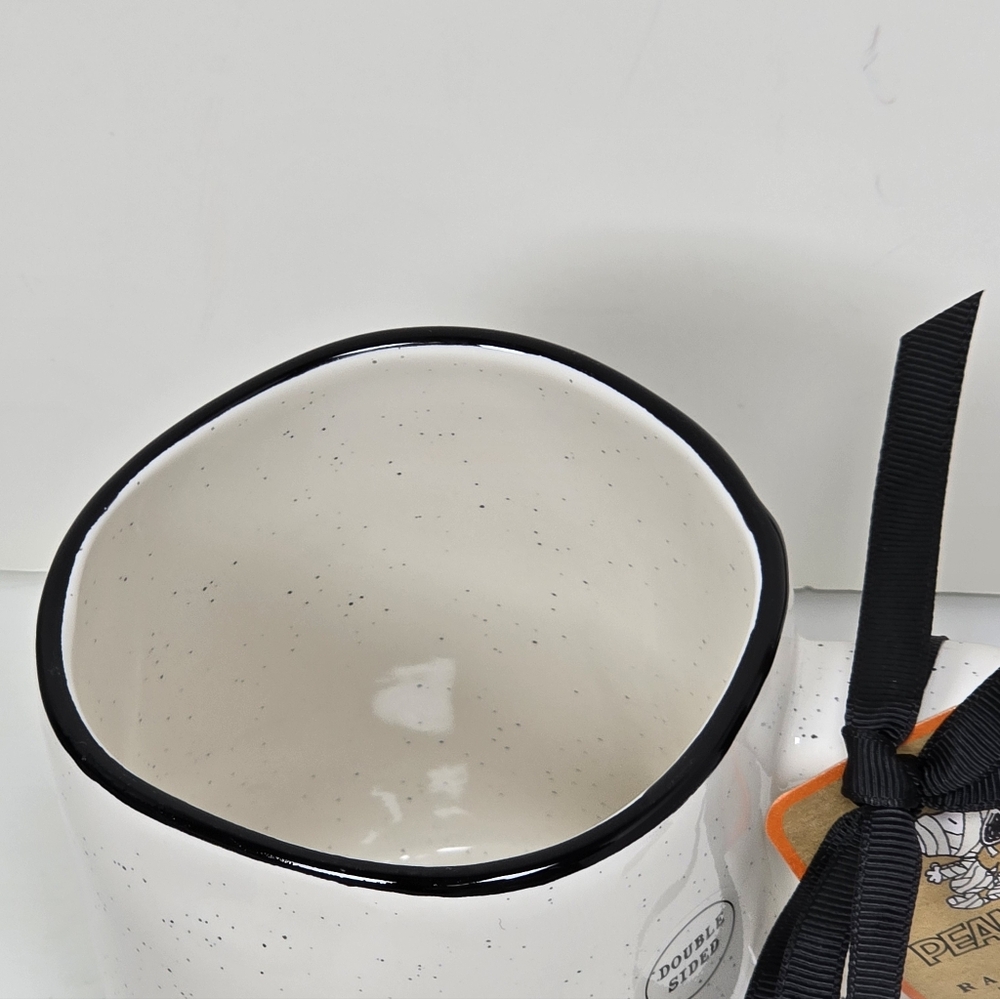 Rae Dunn Peanuts Woodstock Happy Halloween Double Sided Mug NWT - Picture 2 of 6